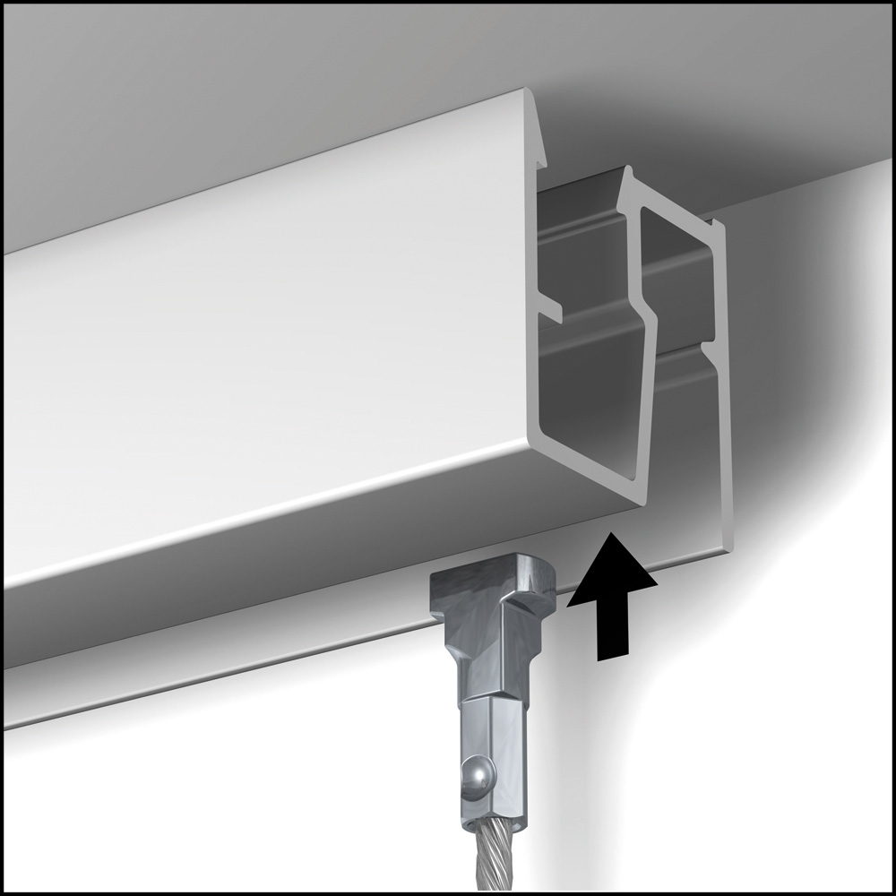 Montage Deckenschiene D200