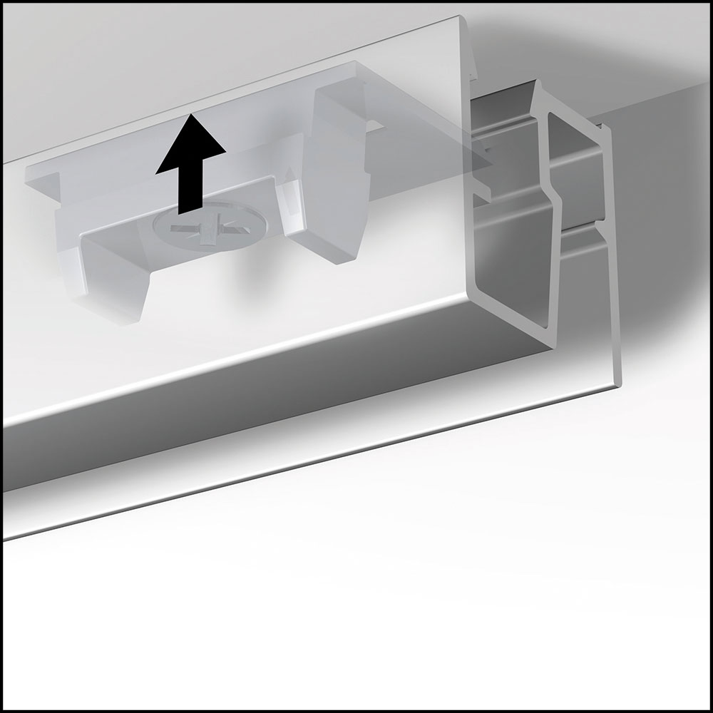 Montage Deckenschiene D200