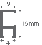 Bilderschiene minirail Profil