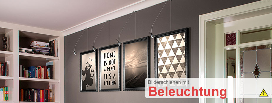 Bilderschienen mit Beleuchtung