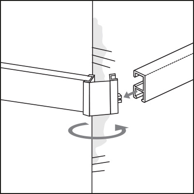 STAS minirail Eckverbinder