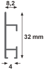 Bilderschiene cliprail max Profil