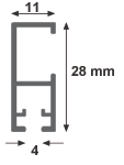 Bilderschiene cliprail pro Profil