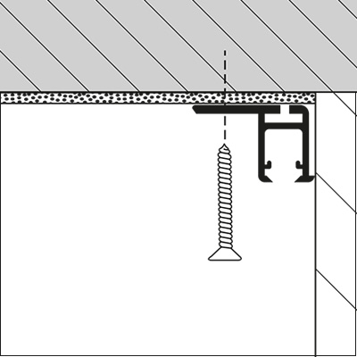 Montage Deckenschiene prorail flat