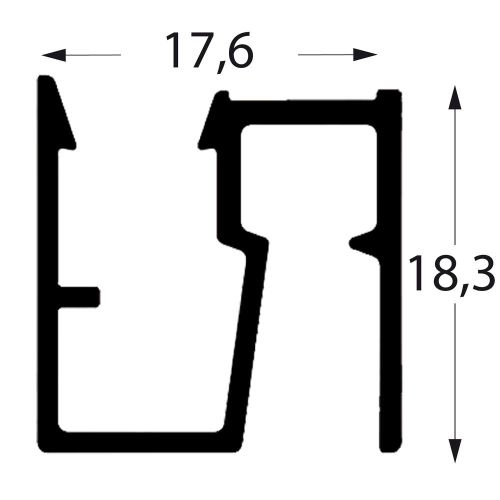 Bilderschiene D200 Profil