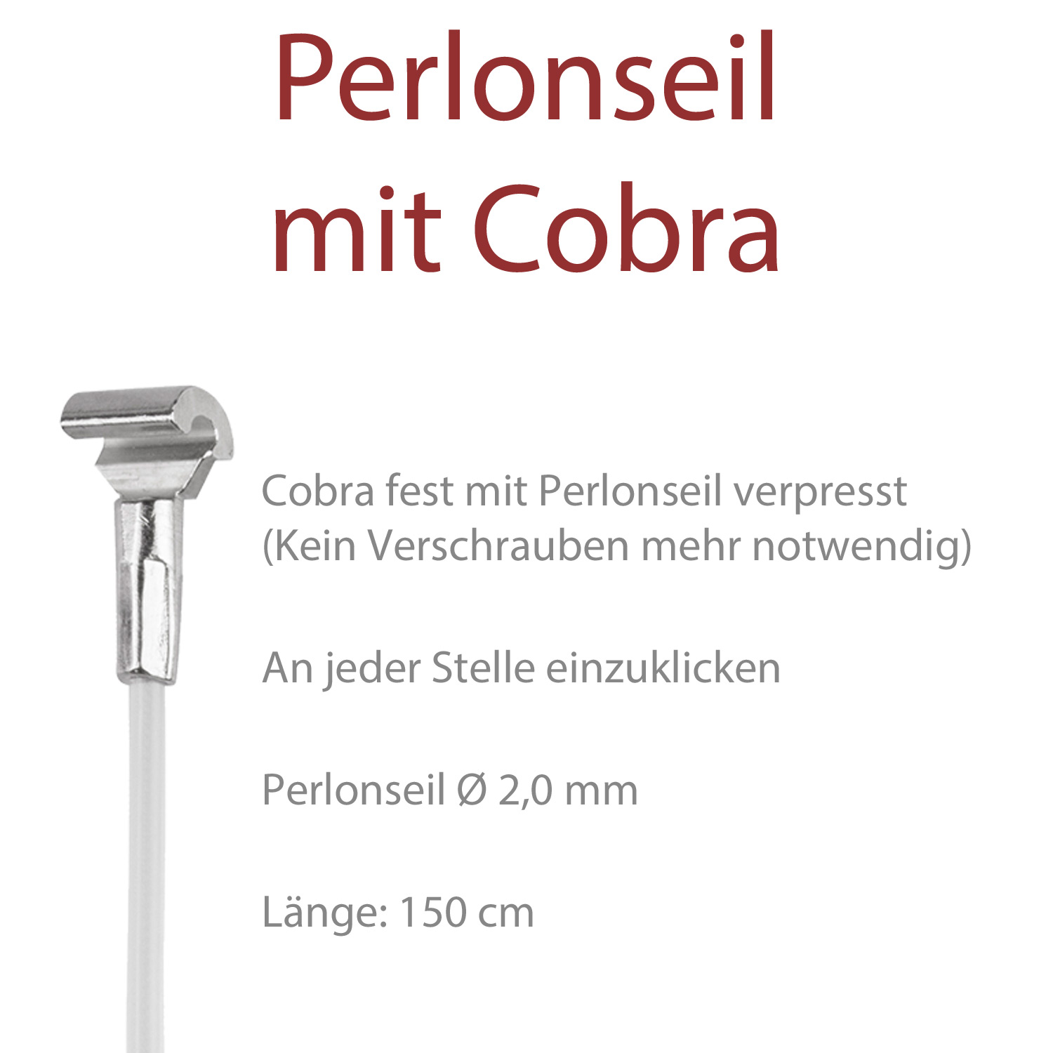 Perlonseil mit Cobra